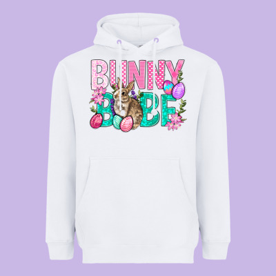 Bunny Babe Easter Heavyweight Hoodie Designed By Bundleandbundleshop