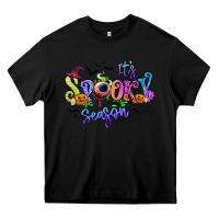 Black It's spooky season Heavy Core Tee - RanaPortraitStore