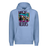 Colony Blue Hangin With My Heifers Premium Hoodie - Bettercallsaul