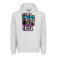 Dove Grey Hangin With My Heifers Premium Hoodie - Bettercallsaul