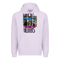 Lilac Hangin With My Heifers Premium Hoodie - Bettercallsaul