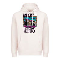 Pale Pink Hangin With My Heifers Premium Hoodie - Bettercallsaul
