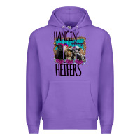 Purple Hangin With My Heifers Premium Hoodie - Bettercallsaul