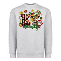 Heather Grey ky kentucky christmas Heavyweight Sweatshirt - AdoDesignShop