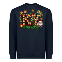 Navy ky kentucky christmas Heavyweight Sweatshirt - AdoDesignShop