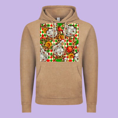 Christmas Leopard Duck Vintage Hoodie Designed By Fadigitalartstudio