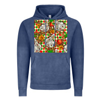 Vintage Denim christmas leopard duck Vintage Hoodie - FaDigitalArtStudio