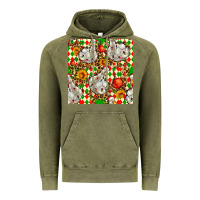 Vintage Olive christmas leopard duck Vintage Hoodie - FaDigitalArtStudio