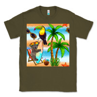 Tropical Animals Seamless Pattern Classic Tee | Teevron