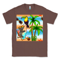 Chestnut tropical animals seamless pattern Classic Tee - BundleAndBundleShop