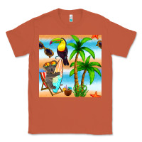 Copper tropical animals seamless pattern Classic Tee - BundleAndBundleShop