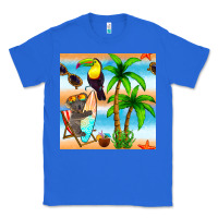 True Royal tropical animals seamless pattern Classic Tee - BundleAndBundleShop
