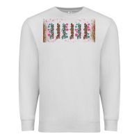 Dove Grey teacher gemstone and pink flower libbey glass Premium Sweatshirt - BundleAndBundleShop