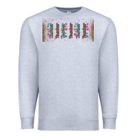 Heather Grey teacher gemstone and pink flower libbey glass Premium Sweatshirt - BundleAndBundleShop