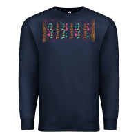 Navy teacher gemstone and pink flower libbey glass Premium Sweatshirt - BundleAndBundleShop