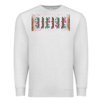 Oatmeal Heather teacher gemstone and pink flower libbey glass Premium Sweatshirt - BundleAndBundleShop