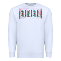 White teacher gemstone and pink flower libbey glass Premium Sweatshirt - BundleAndBundleShop