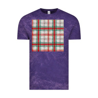 Cloud Purple christmas plaid seamless pattern Vintage Tee - BundleAndBundleShop
