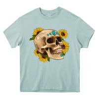 Arona skull flowers and gemstone Heavy Core Tee - Artiststas