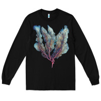 Black Venus Fan Sea Coral Long Sleeve Tee - LillyAllenDesigns