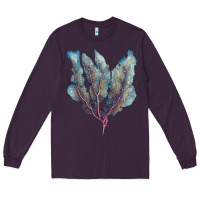 Plum Venus Fan Sea Coral Long Sleeve Tee - LillyAllenDesigns