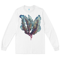 White Venus Fan Sea Coral Long Sleeve Tee - LillyAllenDesigns