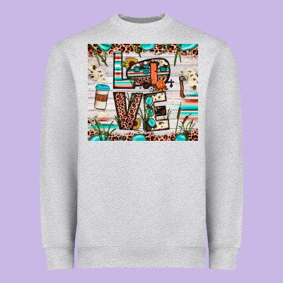 Love Camp Heavyweight Sweatshirt Designed By Jahusdesignshop