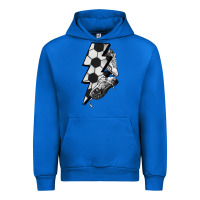 Cobalt Lightning bolt Soccer Urban Hoodie - HowdyJamesFarm