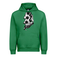 Emerald Lightning bolt Soccer Urban Hoodie - HowdyJamesFarm