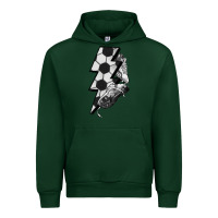 Forest Green Lightning bolt Soccer Urban Hoodie - HowdyJamesFarm