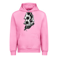 Fuchsia Pink Lightning bolt Soccer Urban Hoodie - HowdyJamesFarm