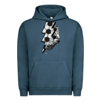 Pigment Midnight Navy Lightning bolt Soccer Urban Hoodie - HowdyJamesFarm