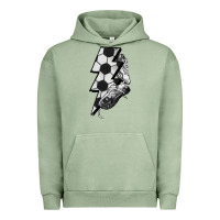 Pigment Oil Green Lightning bolt Soccer Urban Hoodie - HowdyJamesFarm