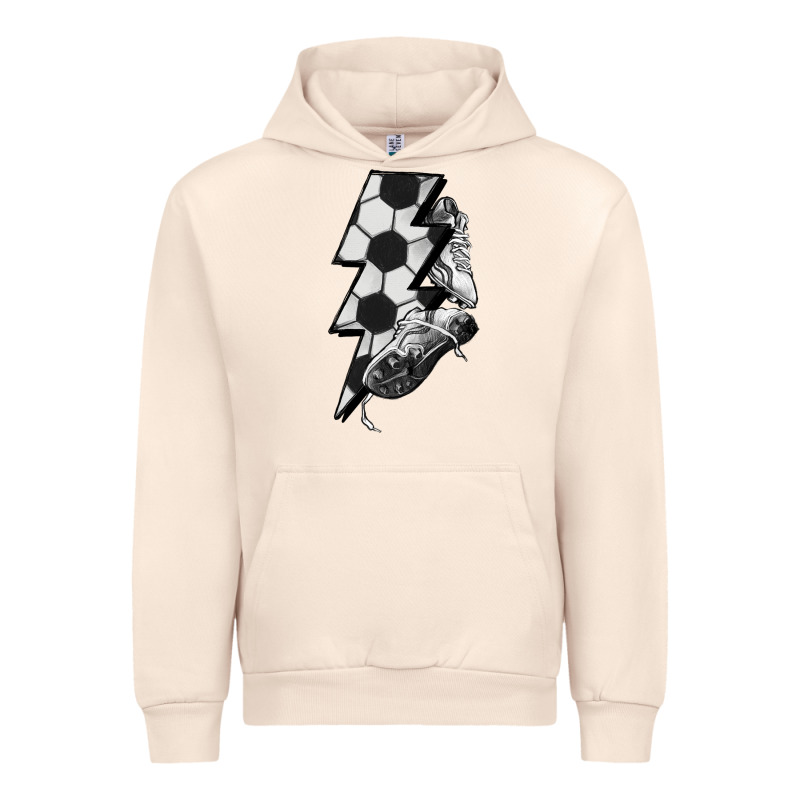 Lightning Bolt Soccer Urban Hoodie by HowdyJamesFarm | Teevron