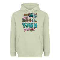 Matcha Just A Small Town Girl With Truck Heavyweight Hoodie - BundleAndBundleShop