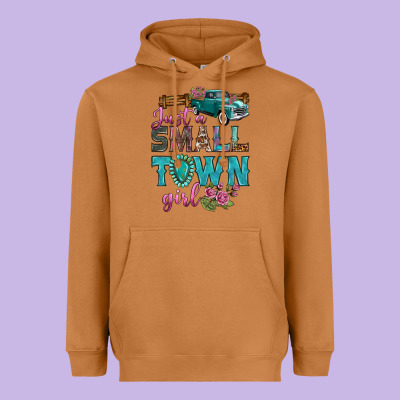 Just A Small Town Girl With Truck Heavyweight Hoodie Designed By Bundleandbundleshop