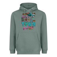 Sage Just A Small Town Girl With Truck Heavyweight Hoodie - BundleAndBundleShop
