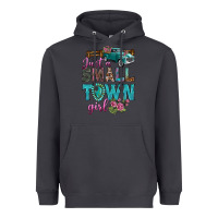 Smoke Just A Small Town Girl With Truck Heavyweight Hoodie - BundleAndBundleShop