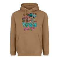 Toasted Coconut Just A Small Town Girl With Truck Heavyweight Hoodie - BundleAndBundleShop