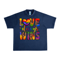 Navy love always wins Urban Heavy Tee - JahusDesignShop