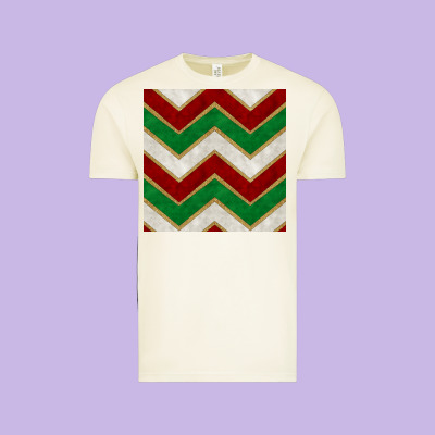 Christmas Stripes Seamless Pattern Vintage Tee Designed By Bundleandbundleshop