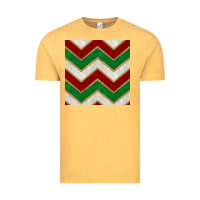 Vintage Mustard christmas stripes seamless pattern Vintage Tee - BundleAndBundleShop