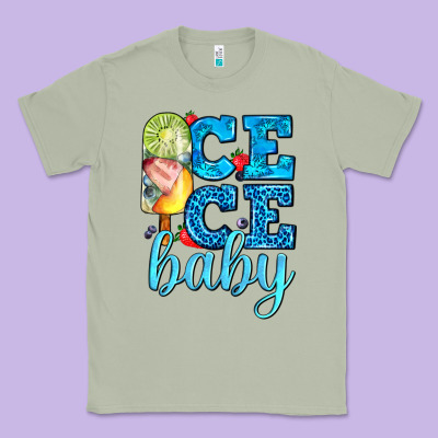 Ice Ice Baby With Popsicle Classic Tee Designed By Adodesignshop