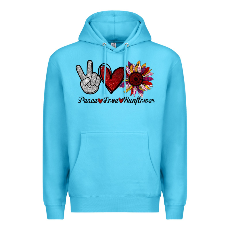 Peace Love Sunshine Sunflower Premium Hoodie by Bettercallsaul | Teevron