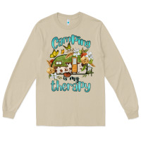 Mushroom camping is my therapy Long Sleeve Tee - BarkalooDesign
