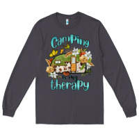 Smoke camping is my therapy Long Sleeve Tee - BarkalooDesign