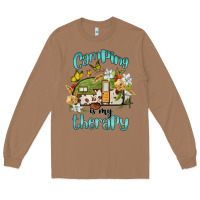 Toasted Coconut camping is my therapy Long Sleeve Tee - BarkalooDesign