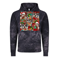 Cloud Black christmas pig  aztec Vintage Hoodie - FaDigitalArtStudio