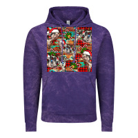 Cloud Purple christmas pig  aztec Vintage Hoodie - FaDigitalArtStudio