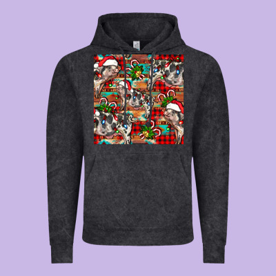 Christmas Pig  Aztec Vintage Hoodie Designed By Fadigitalartstudio